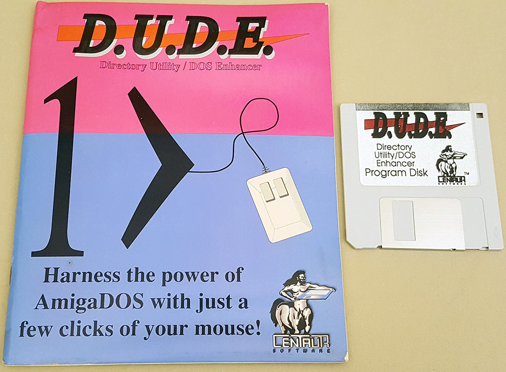 D.U.D.E. Directory Utility DOS Enhancer v1.0 - 1990 Centaur