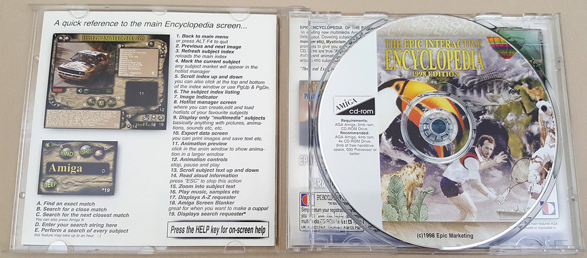 The Epic Interactive Encyclopedia CD 1998 Edition for Commodore