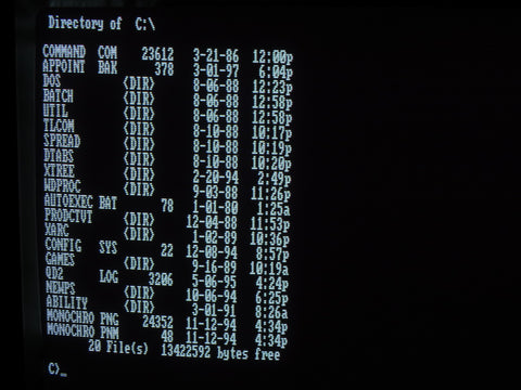 Commodore PC 10 IBM XT 8088 Desktop Computer w/Keyboard 640kb DOS 3.3 ...