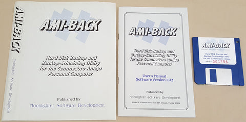 AMI-BACK v1.04c ©1991 Moonlighter Software for Commodore Amiga