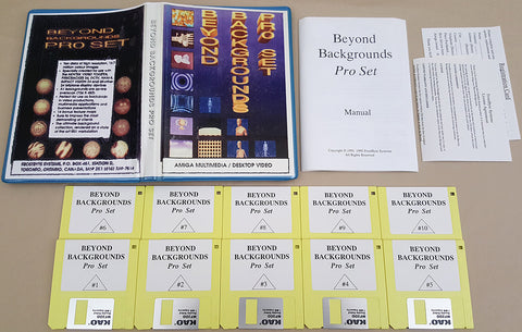 Beyond Backgrounds Pro Set ©1992 FrostByte Systems Multimedia/Desktop Video for Commodore Amiga