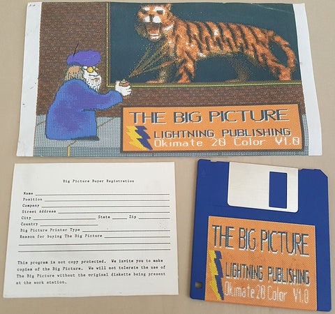 The Big Picture v1.0 ©Lightning Publishing - Okimate 20 Printer Driver for Commodore Amiga