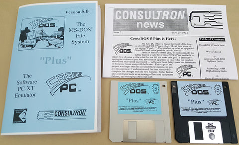 CrossDOS Plus CrossPC v5.07 ©1993 Consultron - MS-DOS File System & PC-XT Emulator for Commodore Amiga