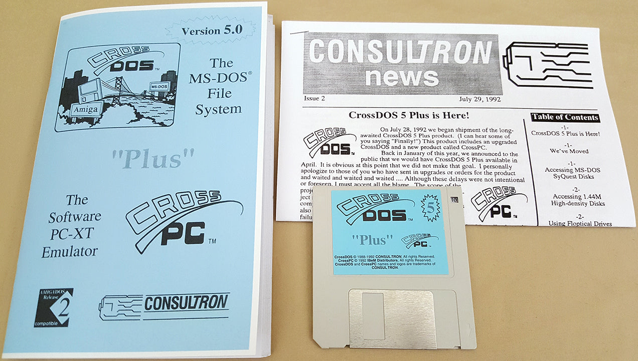 CrossDOS Plus CrossPC v5.07 ©1993 Consultron - MS-DOS File System