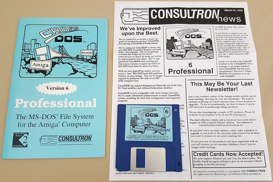 CrossDOS Professional v6 ©1995 Consultron - MS-DOS File System for