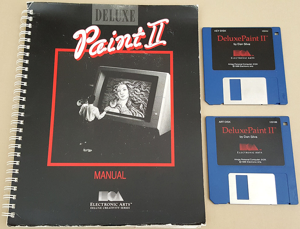 Deluxe Paint II v2.0 Red ©1986 EA Electronic Arts for Commodore