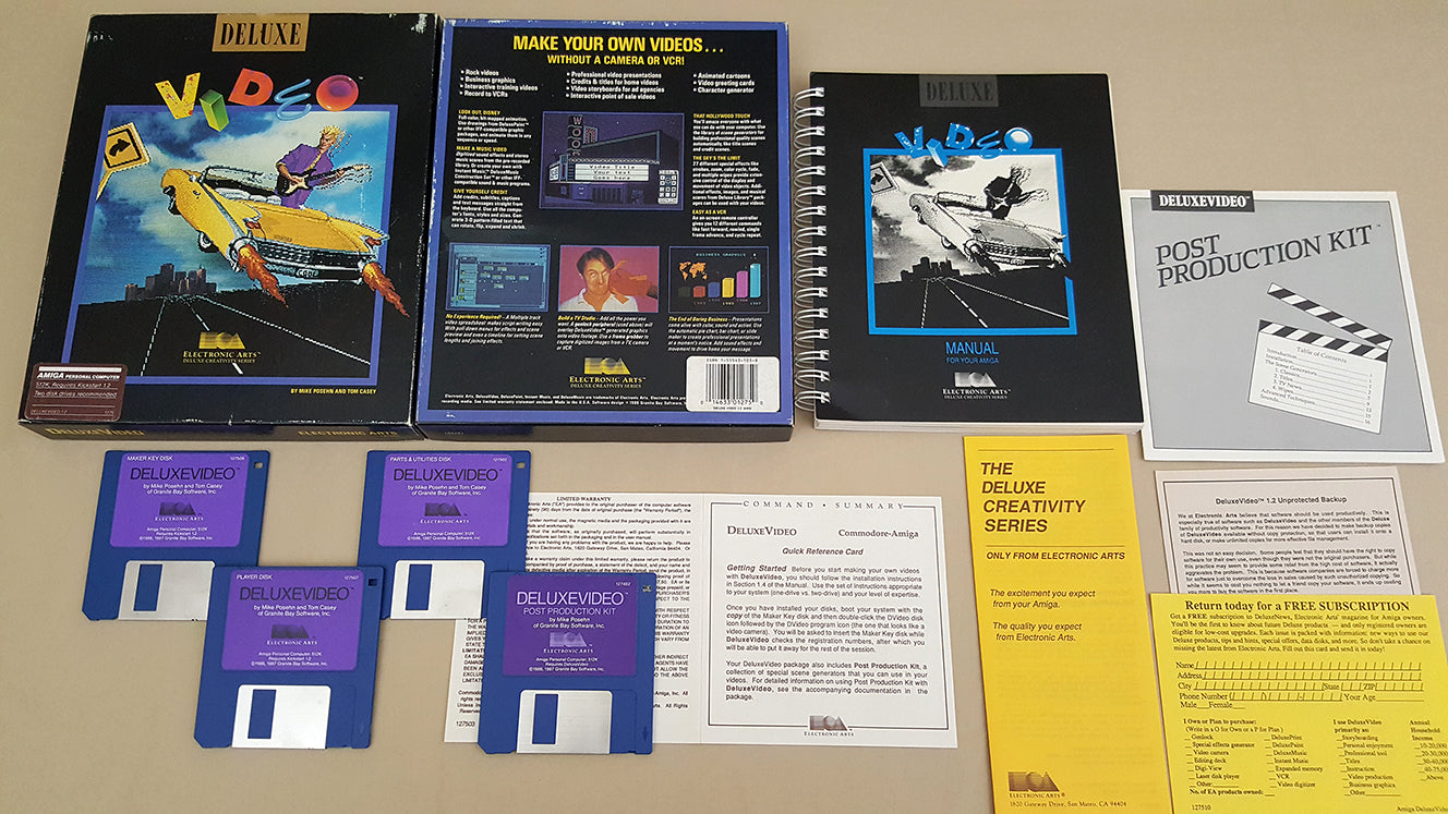 Deluxe Video v1.2 ©1987 EA Electronic Arts for Commodore Amiga