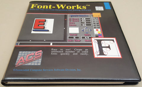 Font-Works Manual Only ©1989 Associated Computer Services for Commodore Amiga
