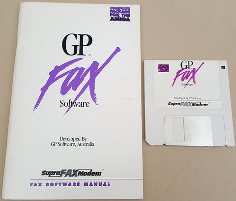 GP Fax Software v2.01 Any Modem & SupraFAXModem - 1992 GP Software for Commodore Amiga