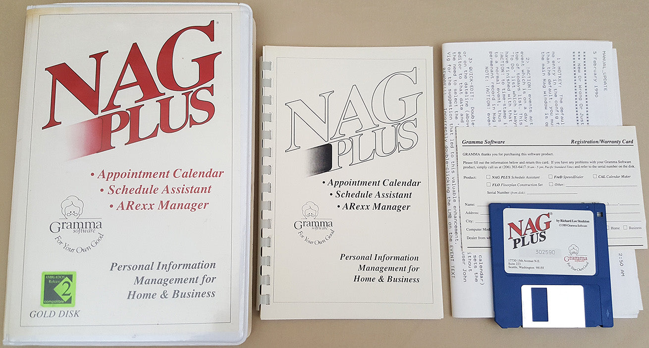 NAG PLUS v4.0 - 1990 Grandma Software for Commodore Amiga – My