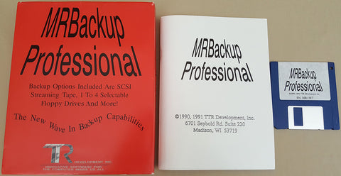 MRBackup Professional v1.07 - 1991 TTR Development Inc. for Commodore Amiga