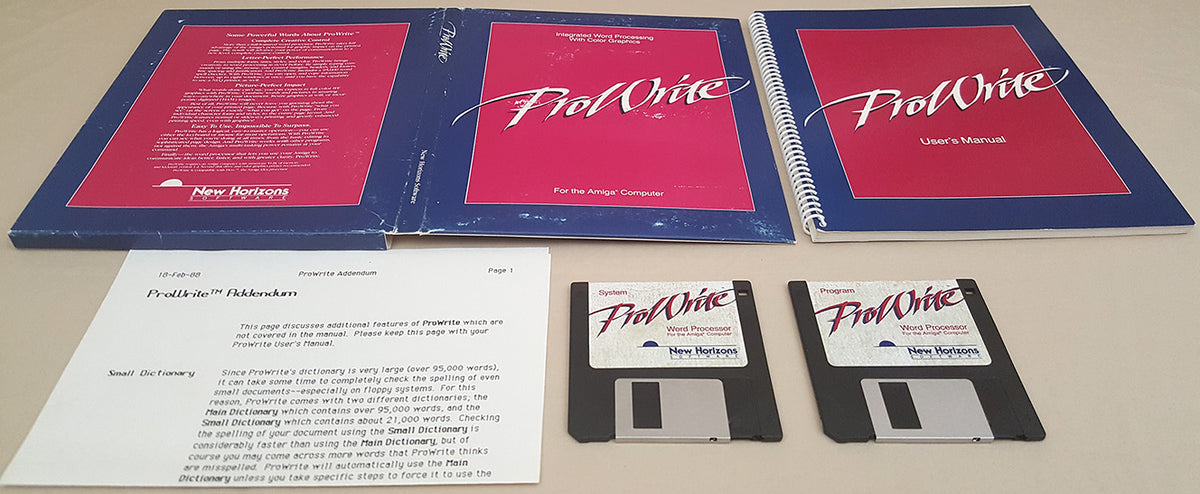 Prowrite Software ProWrite v2.0.2 Word Processor - 1988 New Horizons Software for Commod ...