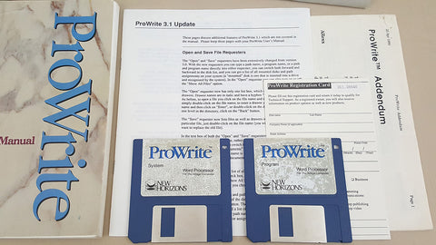 Prowrite Software ProWrite v3.1.1 Word Processor - 1990 New Horizons Software for Commod ...