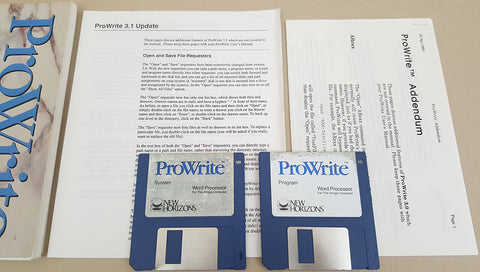 Prowrite Software ProWrite v3.1.1 Word Processor - 1990 New Horizons Software for Commod ...