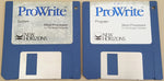 ProWrite v3.0.1 Word Processor Disks ONLY - 1990 New Horizons Software for Commodore Amiga