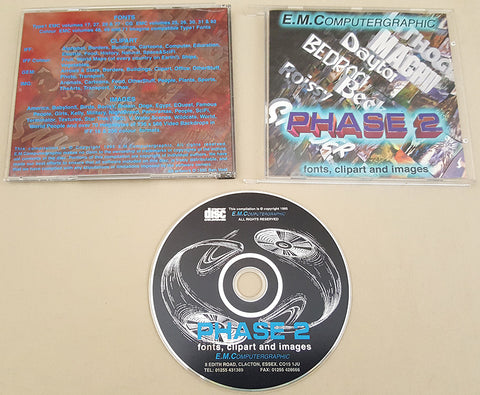 E.M. ComputerGraphic Phase 2 CD 1995 Fonts Clipart & Images for Commodore Amiga