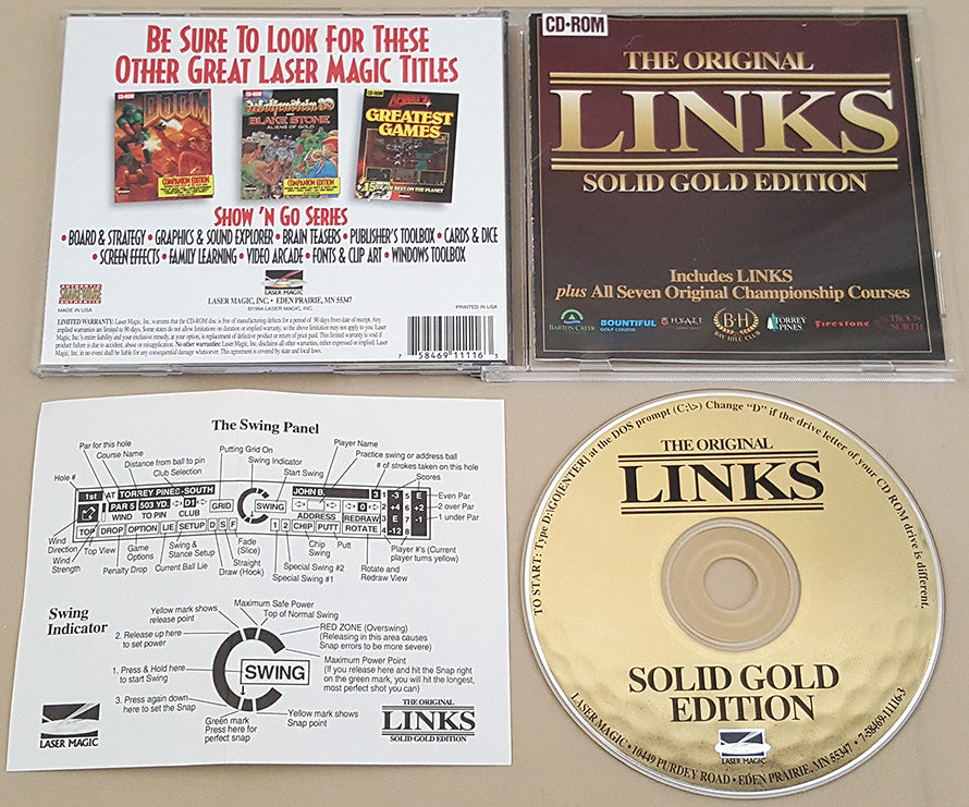 The Original LINKS Solid Gold Edition - 1994 Laser Magic Inc