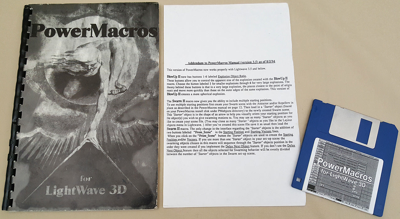 PowerMacros for LightWave 3D - 1994 CineGraphics for Commodore