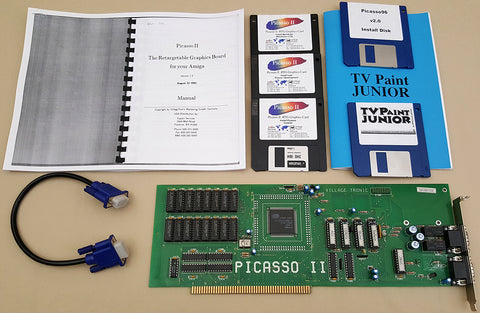 Picasso II Retargetable Graphics Card (RTG) for Commodore Amiga 2000 2000HD 2500 3000 4000