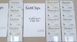 SoftClips Volumes 1-4 Clip-Art - 1990-1991 SoftWood for Commodore Amiga
