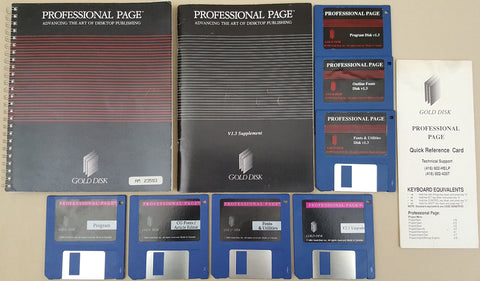 Professional Page v1.31 2.1 - 1991 Gold Disk Desktop Publishing for Commodore Amiga