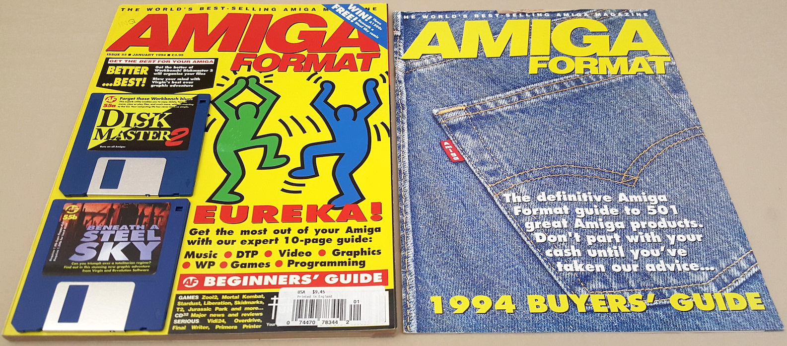 Amiga Format Magazine w/Disks Guide - January 1994 DiskMaster2 Beneath – My  Amiga Shop